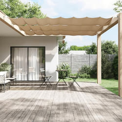vidaXL Auvent vertical Taupe 60x1200 cm Tissu oxford - TU