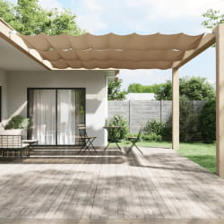 vidaXL Auvent vertical Taupe 140x420 cm Tissu oxford - TU