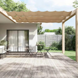 vidaXL Auvent vertical Taupe 180x1000 cm Tissu oxford - TU