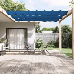 vidaXL Auvent vertical Bleu 60x360 cm Tissu oxford - TU