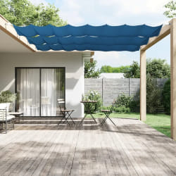 vidaXL Auvent vertical Bleu 100x1200 cm Tissu oxford - TU
