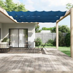 vidaXL Auvent vertical Bleu 140x420 cm Tissu oxford - TU