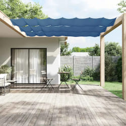 vidaXL Auvent vertical Bleu 140x800 cm Tissu oxford - TU