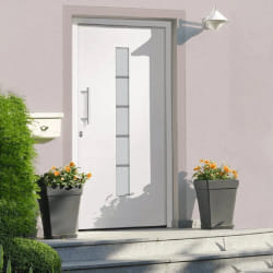 vidaXL Porte d'entrée 100x200 cm - Blanc