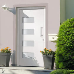 vidaXL Porte d'entrée 100x210 cm - Blanc