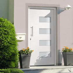 vidaXL Porte d'entrée 100x200 cm - Blanc