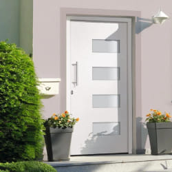vidaXL Porte d'entrée 100x210 cm - Blanc