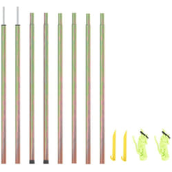 Mâts de parasol 2 pcs 250 cm Acier galvanisé - Vidaxl