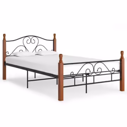 Ce cadre de lit crée une atmosphère chaleureuse et confortable dans votre chambre à coucher ! Ce cadre de lit en métal présen ...