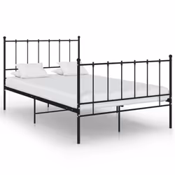 VidaXL 324952, Noir, 1250 mm, 2,06 m, 990 mm, 1200 x 2000 mm, 1 pièce(s)