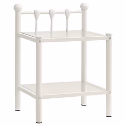 VidaXL 325074, Transparent, Blanc, Verre, Métal, 450 mm, 345 mm, 605 mm, 1 pièce(s)