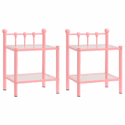 VidaXL 325079, Rose, Transparent, Verre, Métal, 450 mm, 345 mm, 605 mm, 2 pièce(s)