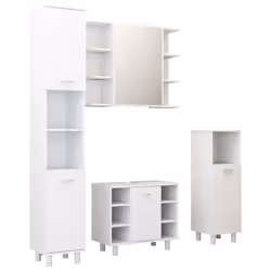 VidaXL 3056898, Blanc, Bois, 600 mm, 320 mm, 535 mm, 80 cm