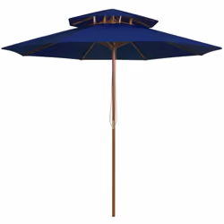 Cet élégant parasol de jardin en bois est parfait pour créer de l'ombre et vous protéger des rayons UV nocifs. Fabriquée en p ...