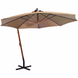 Ce parasol de jardin suspendu en bois est un choix parfait pour créer de l’ombre et une protection contre les rayons UV nocif ...