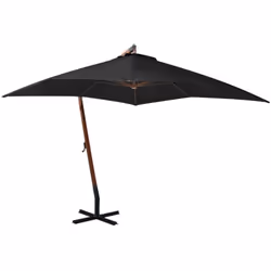 Ce parasol de jardin suspendu en bois est un choix parfait pour créer de l’ombre et une protection contre les rayons UV nocif ...