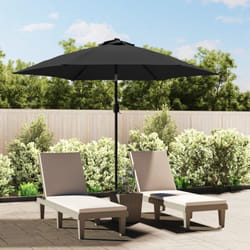 Tissu de remplacement pour parasol d'extérieur Anthracite 300cm Vidaxl