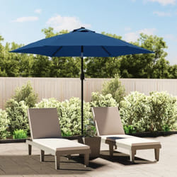 Tissu de remplacement pour parasol d'extérieur Bleu azuré 300cm Vidaxl