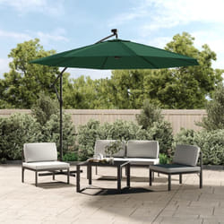 Tissu de remplacement pour parasol déporté vert 300 cm Vidaxl