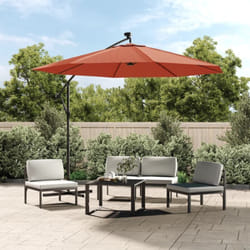 Tissu de remplacement pour parasol déporté terre cuite 300 cm Vidaxl