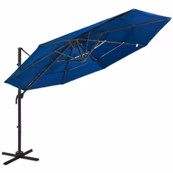 Ce parasol à 4 niveaux de jardin est un choix parfait pour vous protéger contre les rayons UV et la pluie. Vous pouvez l’inst ...