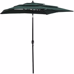 Ce parasol à 3 niveaux de jardin est un choix parfait pour vous protéger contre les rayons UV et la pluie. Vous pouvez l'inst ...