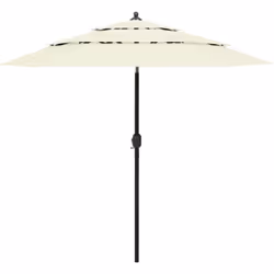 Ce parasol à 3 niveaux de jardin est un choix parfait pour vous protéger contre les rayons UV et la pluie. Vous pouvez l’inst ...