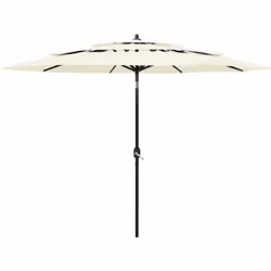 Ce parasol de jardin à 3 niveaux de jardin est un choix parfait pour vous protéger contre les rayons UV et la pluie. Vous pou ...