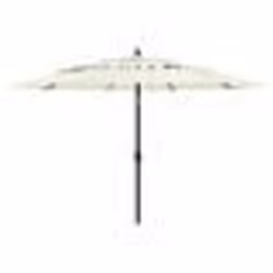 vidaXL Parasol de jardin à 3 niveaux avec mât en aluminium sable 3,5 m - TU