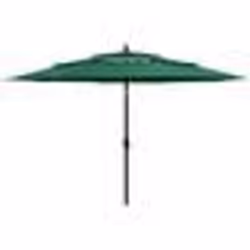 vidaXL Parasol de jardin à 3 niveaux avec mât en aluminium vert 3,5 m - TU