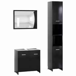 VidaXL 3056917, Noir, Bois, 600 mm, 330 mm, 610 mm, 60 cm