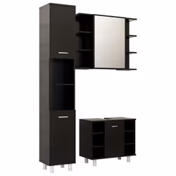 VidaXL 3056953, Noir, Bois, 600 mm, 320 mm, 535 mm, 80 cm