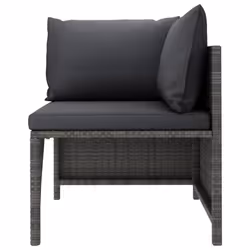VidaXL 313493 banc de jardin Rotin, Acier