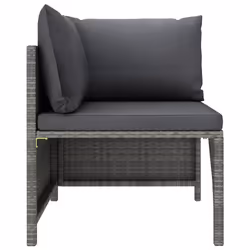 VidaXL 313493 banc de jardin Rotin, Acier