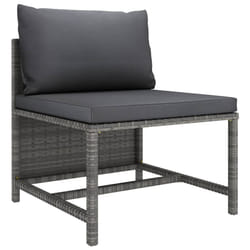 VidaXL 313494 banc de jardin Rotin, Acier