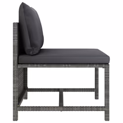 VidaXL 313494 banc de jardin Rotin, Acier