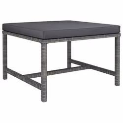 VidaXL 313495, Gris, Rotin, Acier, Adultes et enfants