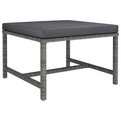 VidaXL 313495 banc de jardin Rotin, Acier
