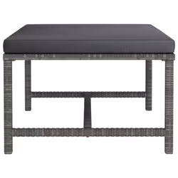 VidaXL 313495 banc de jardin Rotin, Acier