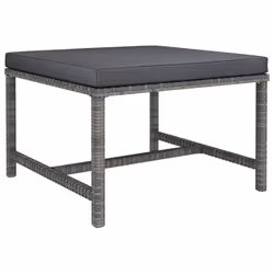 VidaXL 313496, Gris, Rotin, Acier, Adultes et enfants, 57 cm