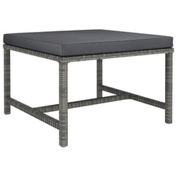 VidaXL 313496 banc de jardin Rotin, Acier