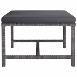 VidaXL 313496 banc de jardin Rotin, Acier