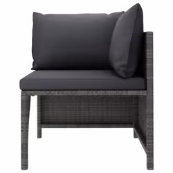 VidaXL 313502 banc de jardin Rotin, Acier