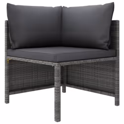 VidaXL 313503 banc de jardin Rotin, Acier