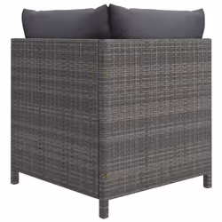 VidaXL 313503 banc de jardin Rotin, Acier - Vue supplémentaire 4