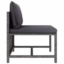 VidaXL 313503 banc de jardin Rotin, Acier - Vue supplémentaire 8