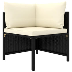 VidaXL 313507 banc de jardin Rotin, Acier