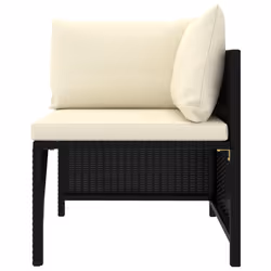 VidaXL 313507 banc de jardin Rotin, Acier