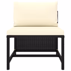 VidaXL 313508 banc de jardin Rotin, Acier