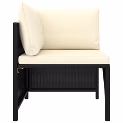 VidaXL 313512 banc de jardin Rotin, Acier